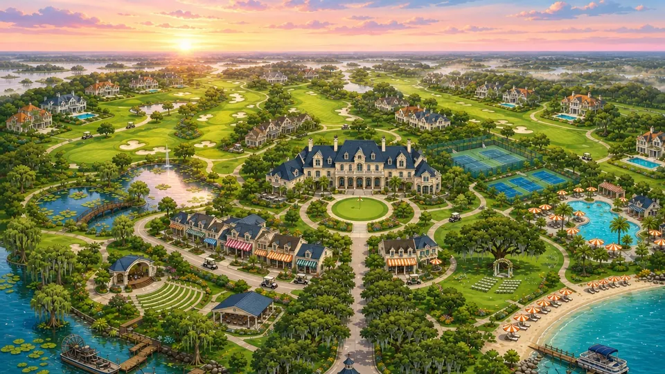 The golf course